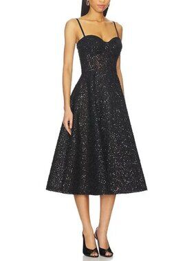 NADINE MERABI | Dresses | Nadine Merabi Nina Gold Sequin Dress | Poshmark